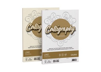 Carta CALLIGRAPHY LINO 120gr A4 50fg avorio 02 FAVINI