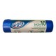 10 SACCHI IMMONDIZIA 70X110CM 110LT HD 16µ AZZURRO LOGEX