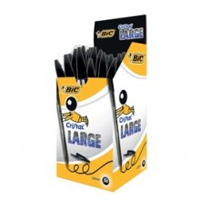Scatola 50 penna sfera CRISTAL® large 1,6mm nero BIC®