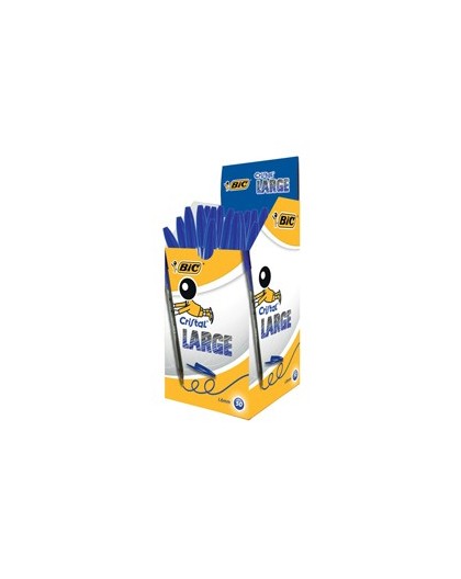 Scatola 50 penna sfera CRISTAL® large 1,6mm blu BIC®
