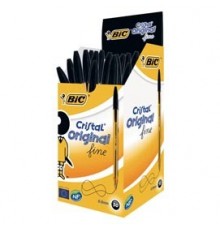 Scatola 50 penna sfera CRISTAL® fine 0,8mm nero BIC®