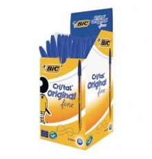 Scatola 50 penna sfera CRISTAL® fine 0,8mm blu BIC®