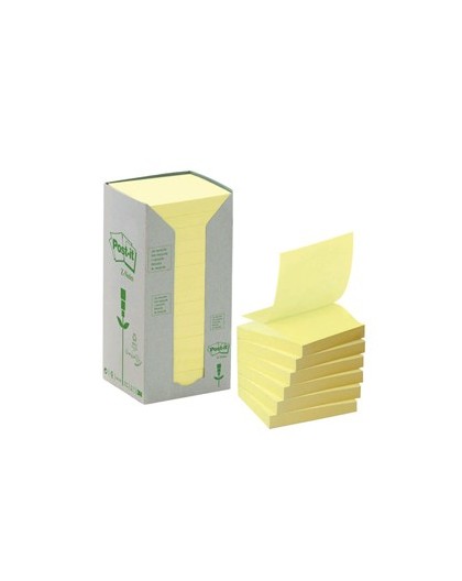 BLOCCO 100foglietti Post-it® Z-Notes Green 76x76mm R330-1T GIALLO RICICL.100