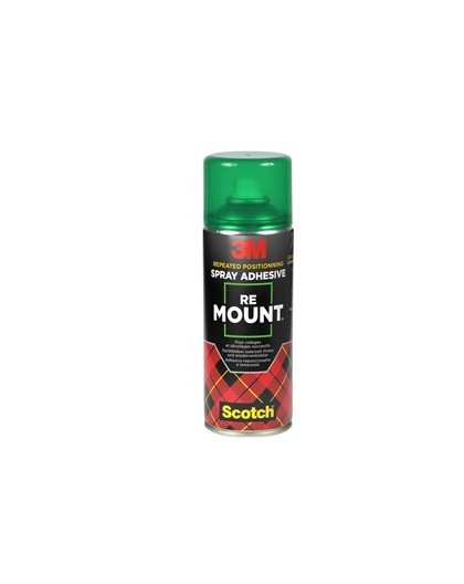 ADESIVO SPRAY 3M RE-MOUNT RIMOVIBILE - TRASPARENTE 400ML