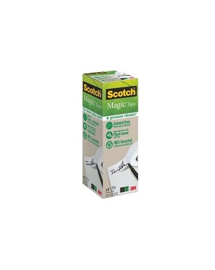 PACK 9 ROTOLI Scotch® Magic™ 900 19X33 INVISIBILE ECOLOGICO
