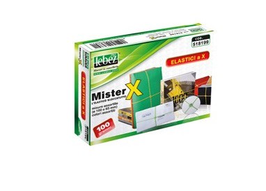 ELASTICO X-BAND MISURE E COLORI ASSORT. SCATOLA 100GR
