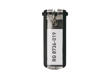 SCATOLA 6 PORTACHIAVI KEY CLIP NERO DURABLE