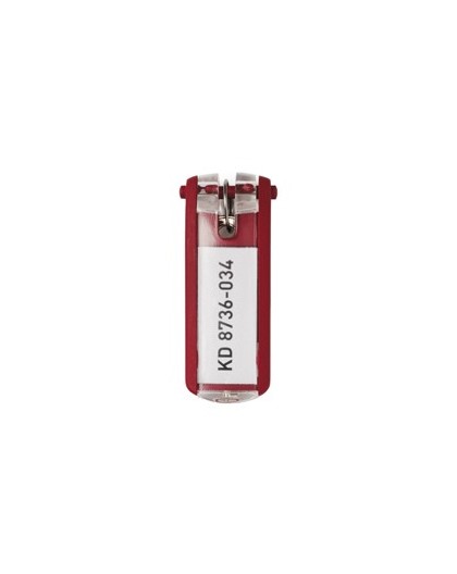 SCATOLA 6 PORTACHIAVI KEY CLIP ROSSO DURABLE