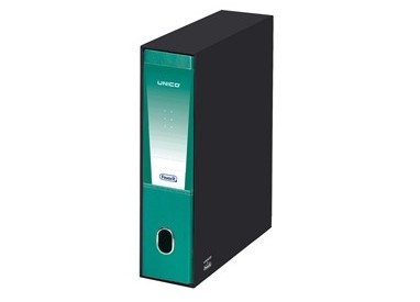 Registratore Unico c/custodia verde metal dorso 8cm f.to protocollo Favorit