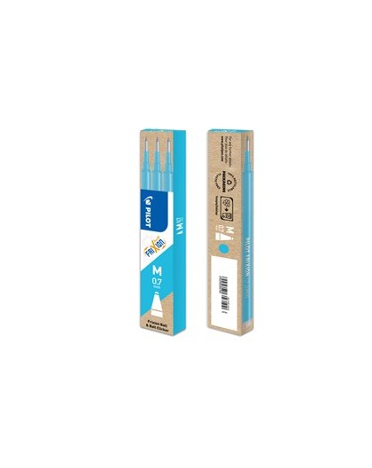 SET 3 REFILL SFERA FRIXIONball 0.7mm AZZURRO PILOT