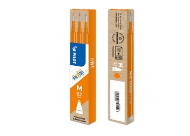 SET 3 REFILL SFERA FRIXIONball 0.7mm ARANCIO PILOT
