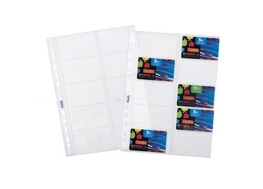 10 BUSTE FORATE PORTA CARDS 21,5X29,7CM FAVORIT
