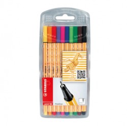 ASTUCCIO 10 PENNARELLI STABILO POINT 88