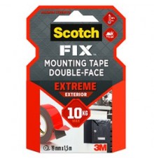 Nastro biadesivo Scotch FIX™ Extreme 19MMX1,5MT EXTRA-FORTE grigio Scotch®