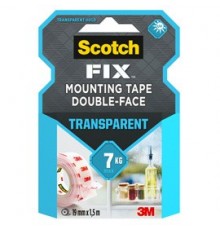 Nastro biadesivo Scotch FIX™ 19MMX1,5MT trasparente Scotch®