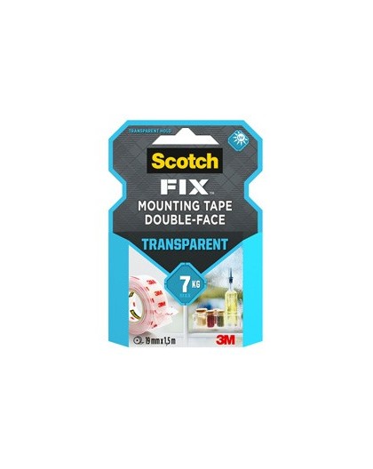 Nastro biadesivo Scotch FIX™ 19MMX1,5MT trasparente Scotch®
