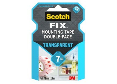Nastro biadesivo Scotch FIX™ 19MMX1,5MT trasparente Scotch®