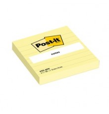 BLOCCO 100fg Post-it® Giallo Canary™ 76x76mm GIALLO A RIGHE 630-6PK