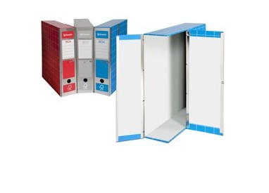 SCATOLA ARCHIVIO BOX1 ROSSO 37,5X29,5X9CM