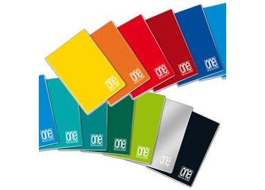 QUADERNO A5 riga di 3a 20fg+1 80gr ONE COLOR BLASETTI