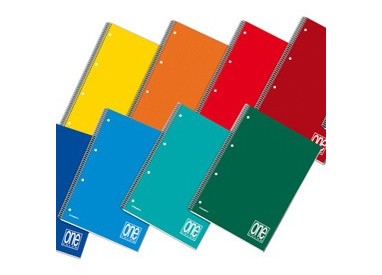 QUADERNO A5 SPIRALATO 1rigo c/fori 80gr 60fg ONE COLOR BLASETTI