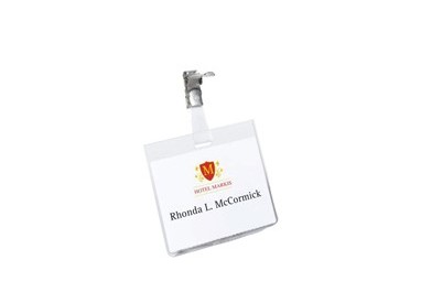 5 PORTABADGE IN PVC 60X90MM C/CLIP IN METALLO DURABLE