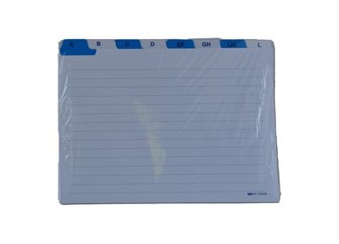 SCHEDE RUBRICA A-Z ORIZZONTALE 15X21CM E3649 EDIPRO