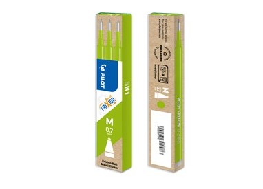SET 3 REFILL SFERA FRIXIONball 0.7mm VERDE LIME PILOT