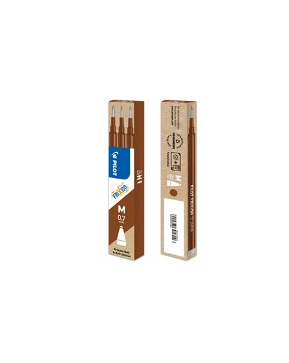 SET 3 REFILL SFERA FRIXIONball 0.7mm MARRONE PILOT
