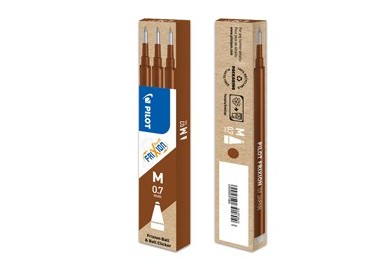 SET 3 REFILL SFERA FRIXIONball 0.7mm MARRONE PILOT