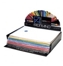 Expo 260 cartoncino 35x50cm 220gr ass. in 25 colori Cartacrea Fabriano
