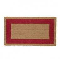 ZERBINO COCCO C/FONDO IN VINILE 45X80CM ROSSO VELCOC