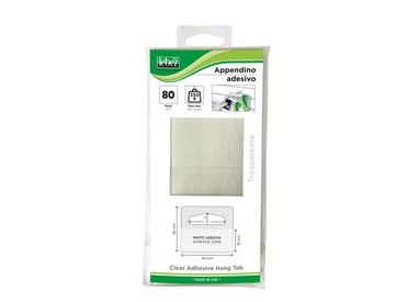 Blister 80 APPENDICARTELLO ADESIVO 4,5x4,5cm art.2261 LEBEZ