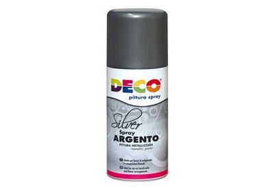 Vernice spray argento 150ml 615/2 DECO