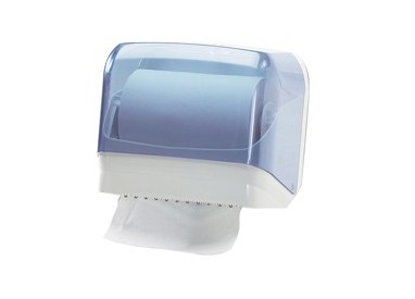 DISPENSER ASCIUGAMANI IN ROTOLO/ FOGLI TRASPARENTE/BIANCO MAR PLAST