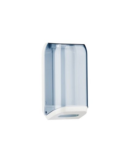 DISPENSER CARTA IGIENICA IN FOGLI TRASPARENTE/BIANCO MAR PLAST
