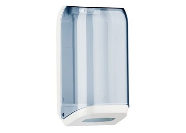 DISPENSER CARTA IGIENICA IN FOGLI TRASPARENTE/BIANCO MAR PLAST