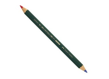 MATITA BICOLORE GROSSA ROSSO-BLU 873 FABER CASTELL