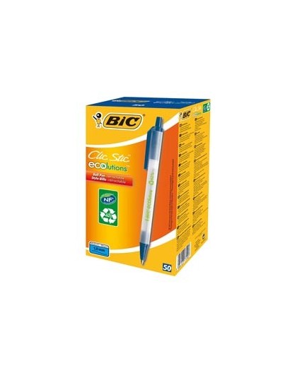 SCATOLA 50 PENNE A SFERA SCATTO ECOlutions BLU 1.0MM BIC