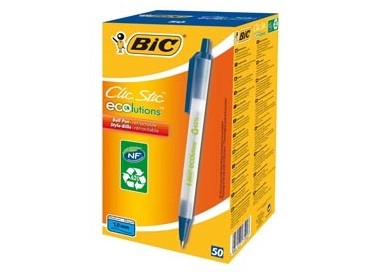 SCATOLA 50 PENNE A SFERA SCATTO ECOlutions BLU 1.0MM BIC