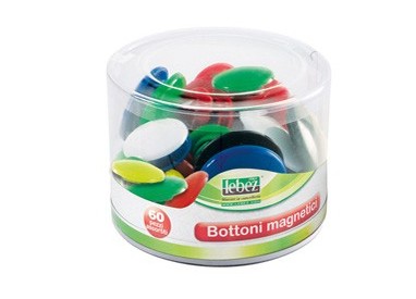 BARATTOLO 60 MAGNETI TONDI ASSORTITI ART.2777