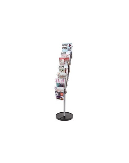 ESPOSITORE DA TERRA A 7 TASCHE A4 IN METALLO ALBA