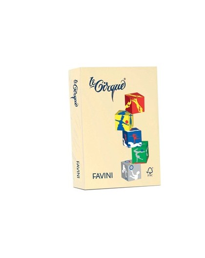 Carta LECIRQUE A3 80gr 500fg giallo pastello 100 FAVINI