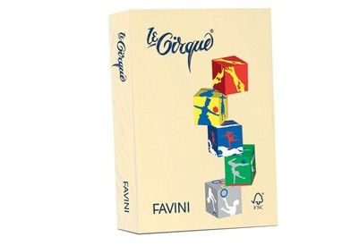 Carta LECIRQUE A3 80gr 500fg giallo pastello 100 FAVINI