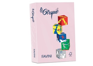 Carta LECIRQUE A3 80gr 500fg rosa pastello 108 FAVINI