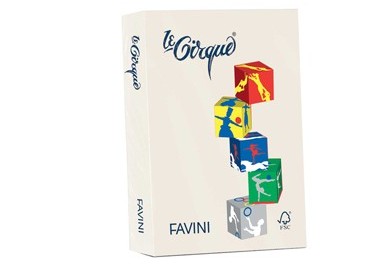 Carta LECIRQUE A3 80gr 500fg avorio pastello 110 FAVINI