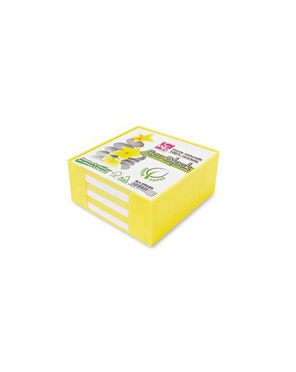BOX COLORATO C/FOGLIETTI CARTA 100 RICICLATA 10X10X5CM IKONA+