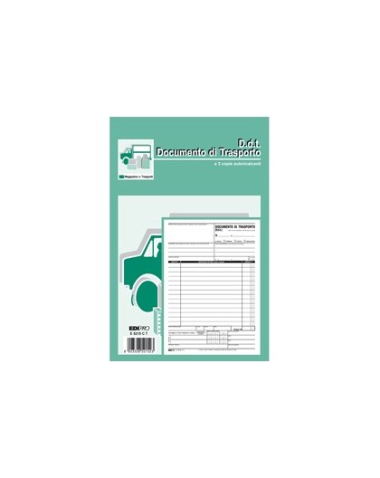 BLOCCO DDT 23X14,8CM 33fg 3 copie AUTORIC. E5215CT