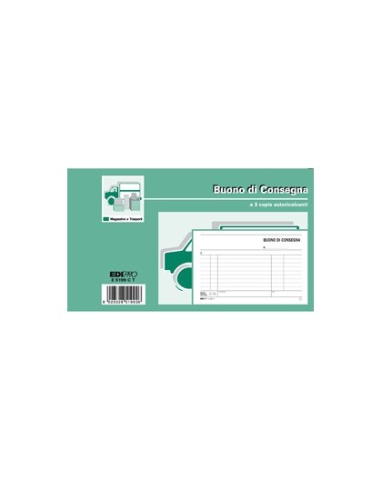 BLOCCO BUONI CONSEGNA 10X17CM 33fg 3 copie AUTORIC. E5199CT