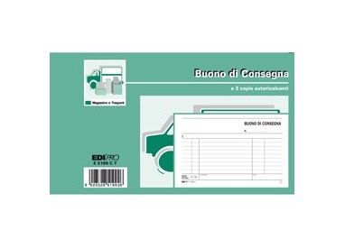 BLOCCO BUONI CONSEGNA 10X17CM 33fg 3 copie AUTORIC. E5199CT